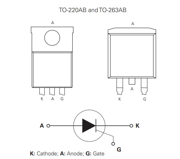 Application Circuit Diagram - Littelfuse Sxx30x SCR Thyristors